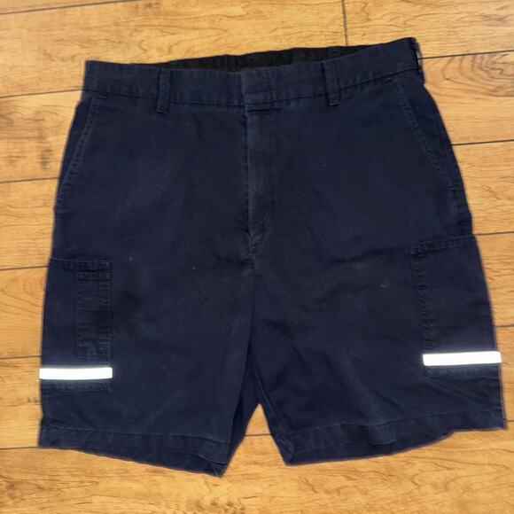 FedEx Tim Sherman Utility Cargo Shorts Navy Blue 38x11 38R - Picture 1 of 5